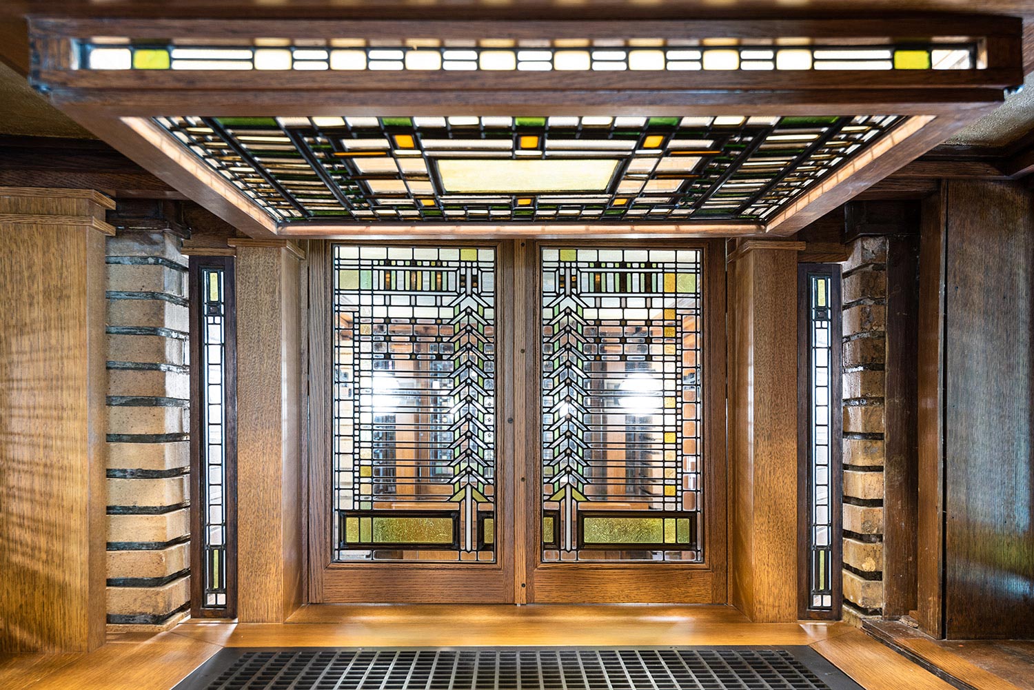 Martin House Acquires Rare Art Glass Skylight Panel