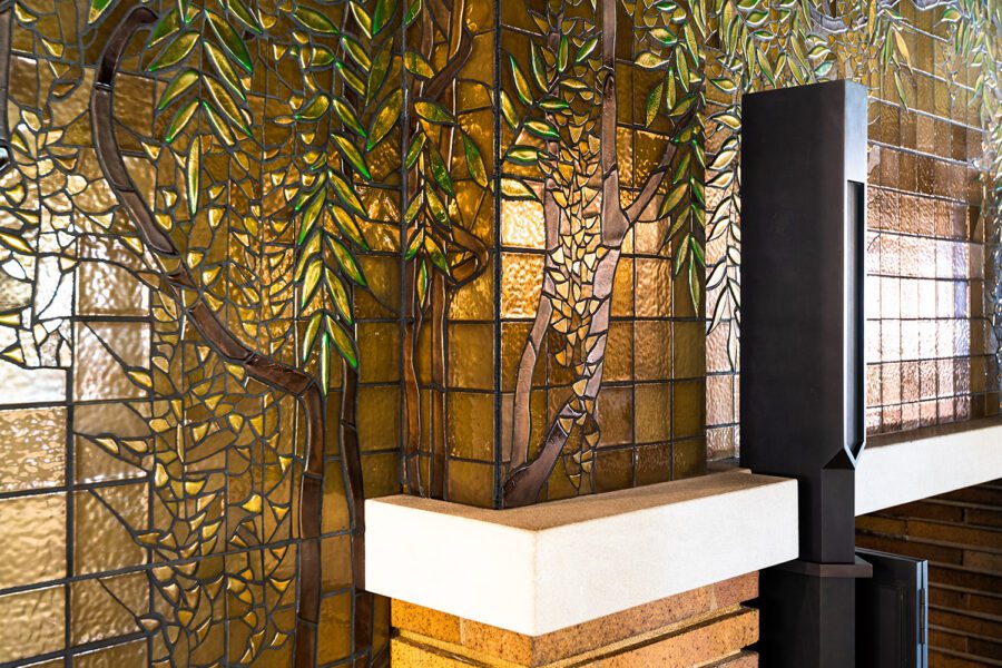 The Wisteria Mosaic Fireplace