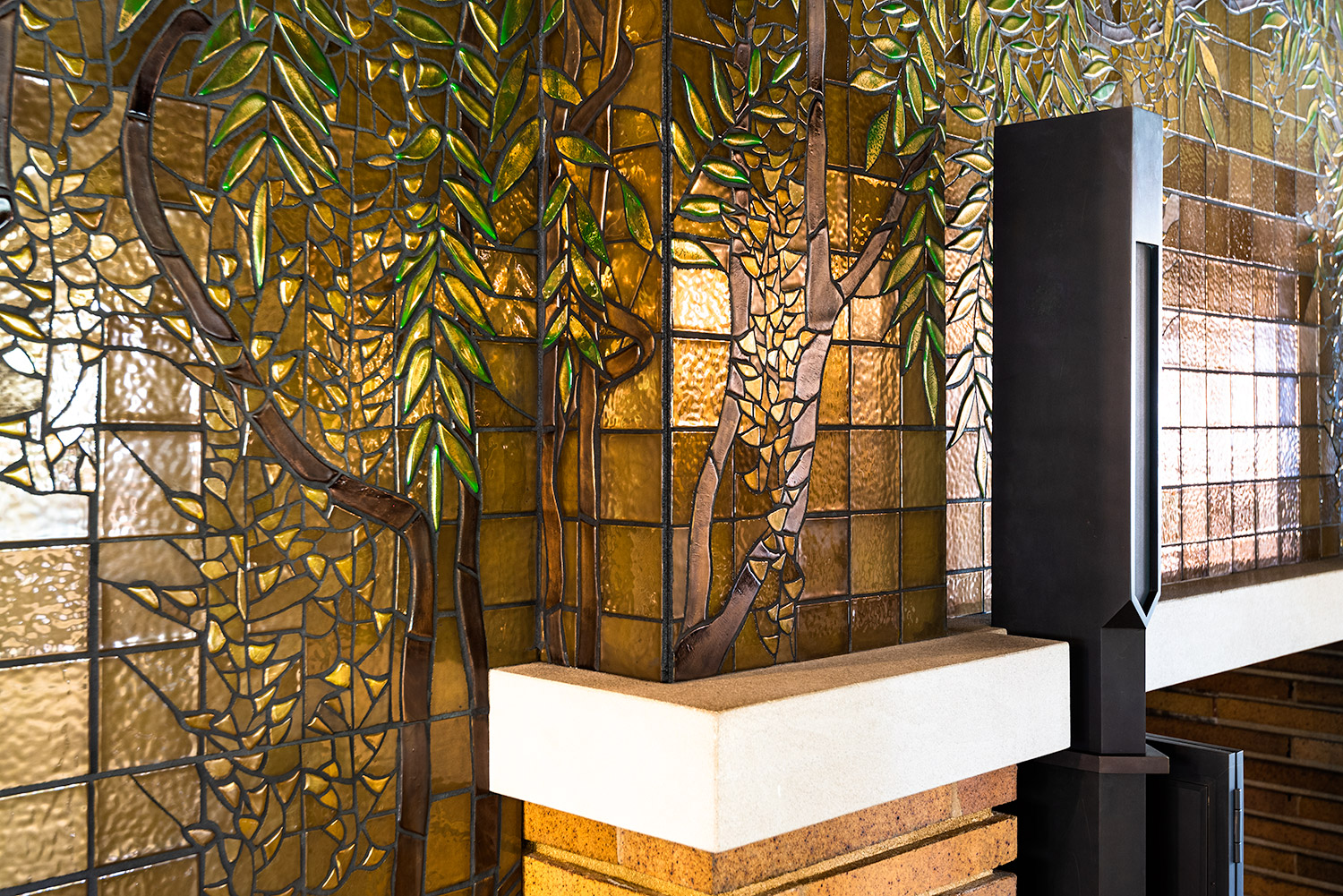 The Wisteria Mosaic Fireplace